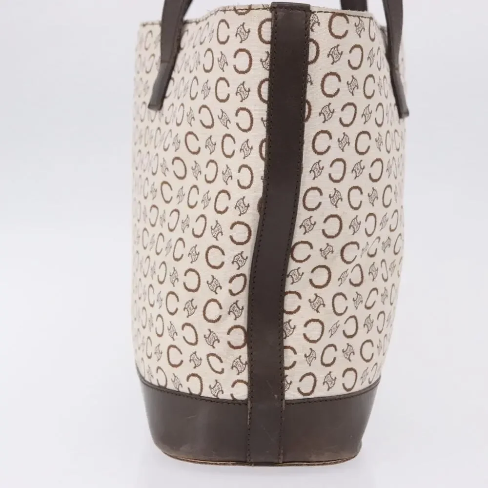 Celine C Macadam Tote White